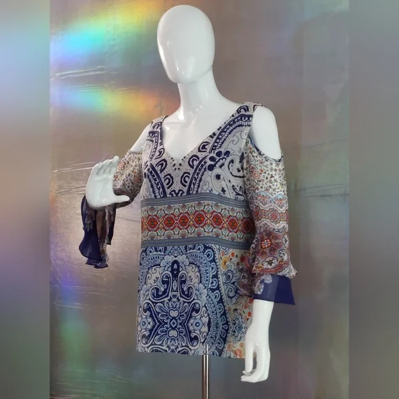 COCO BIANCO Women's Blouse / SIZE: SMALL - Picture 3 of 10